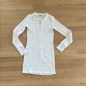 Aritzia white thermal dress